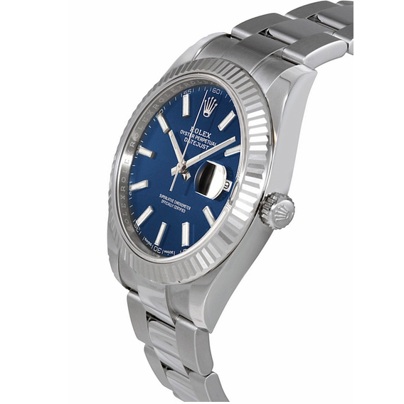 Rolex Datejust Blue Dial Oyster Bracelet 41mm 126334